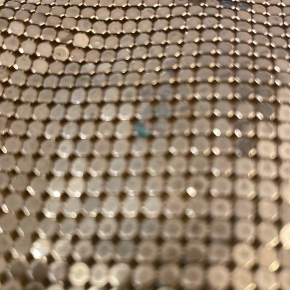 Whiting & Davis Gold Mesh Vintage Cosmetic Bag - Picture 8 of 8